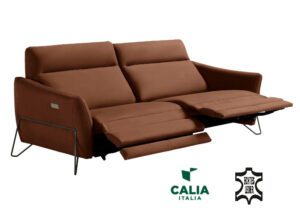 Minkšta odinė sofa „Gala“ su el.relax funkcijomis