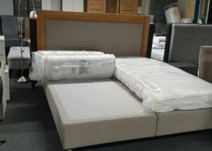 Nauja dvigulė miegama lova "Rimma" 180x200 cm