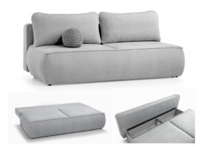 Minkšta sofa/sofa-lova su dėže patalynei “Davia”