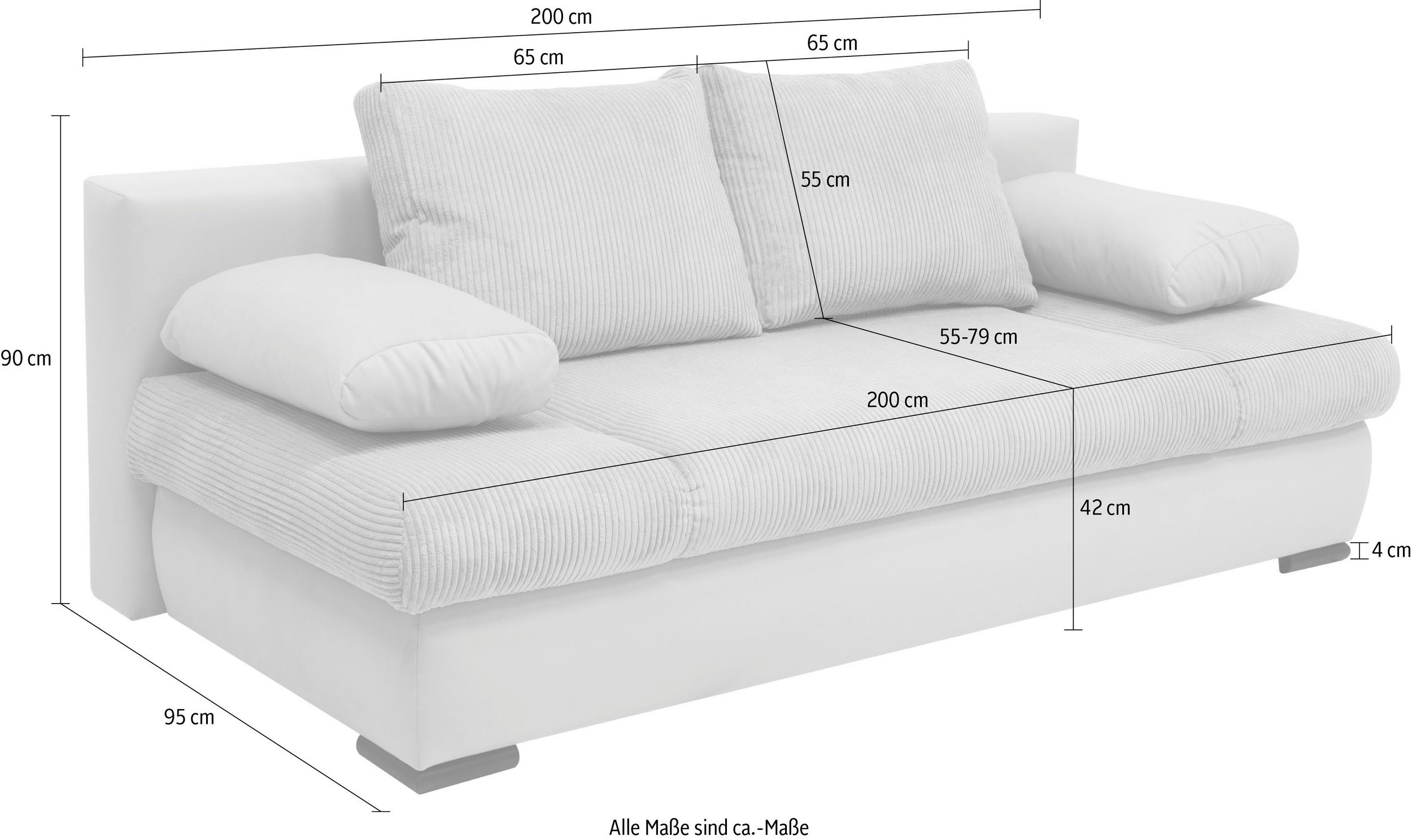 Sofa - lova "Chicago" su patalynės dėže - Image 9