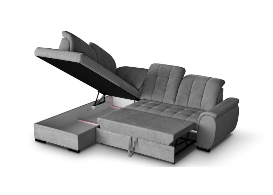 Minkštas kampas “Balu” su miego funkcija ir dėže patalynei - Image 3