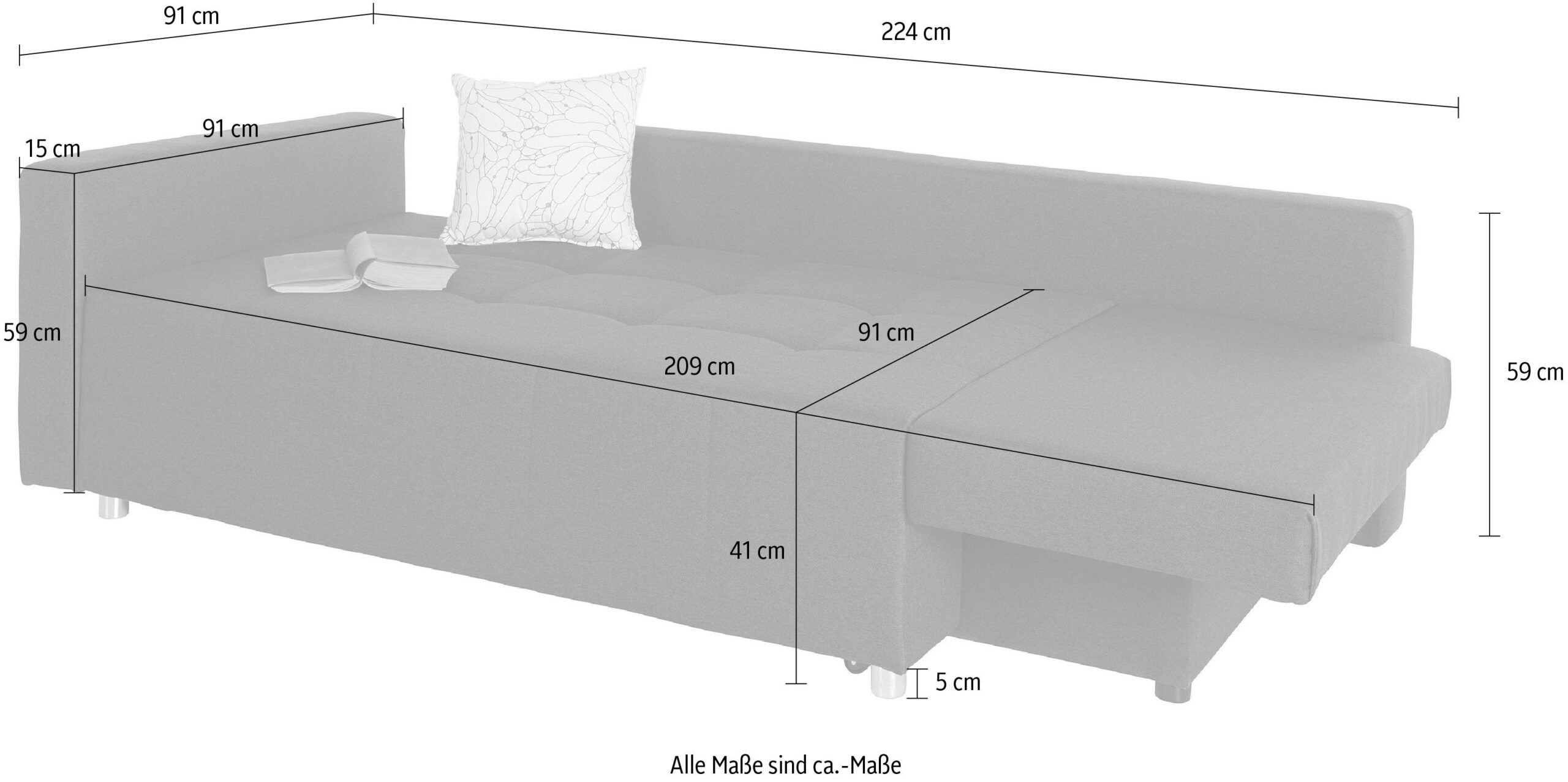 Minkšta sofa/sofa–lova su dėže patalynei "Danny" - Image 7