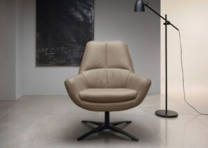 Besisukanti kėdė / krėslas / fotelis “Be Organic Standard Back“ iš natūralios odos