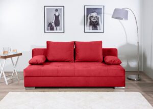 Minkšta sofa/sofa–lova su dėže patalynei „Tania”