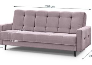 Minkšta sofa-lova „Salsa“ su dėže patalynei